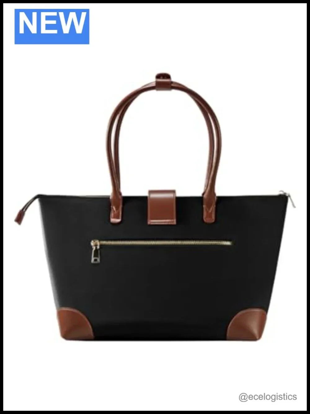 Laptop Tote Handbag Shoulder Bag with Zipper Closure
